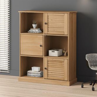 vidaXL Librer&iacute;a Vigo Madera Maciza De Pino 90x35x114,5 Cm Vidaxl