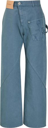 J.W.Anderson Twisted Wide-leg Jeans - Blue - 27 (W27 / UK8-10 / S)