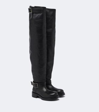 Balenciaga Leather over-the-knee boots