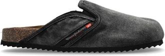 Diesel Slides D-Woodstock - Heren - Slip ons - Grijs - 45 EU - Denim - Schoenen