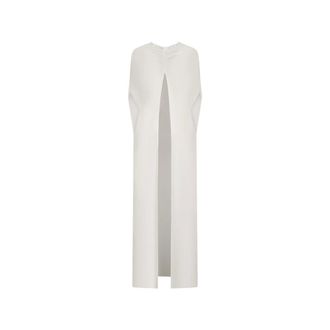 Darkpark Maxi Dresses, female, White, Size: S Aurora Japanese Jersey Long Cape