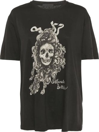 Alexander McQueen T-shirt con motivo teschio - Nero