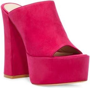 Stuart Weitzman Skyhigh 145 Platform Slide Sandal in Azalea at Nordstrom Rack, Size 10.5