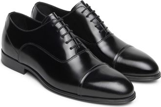 Nero Giardini Leather Cap Toe Oxford in Black at Nordstrom, Size 43