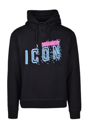 Dsquared2 Classic Hooded Sweatshirt with Bold Graphic
