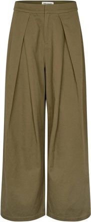 Lollys Laundry Broeken, Dames, Groen, S, Katoen, Zola LL Pants