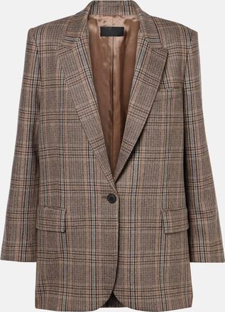 Nili Lotan Diane plaid wool blazer