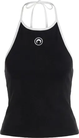 Marine Serre Mujer, Camisetas, Negro, Talla: M