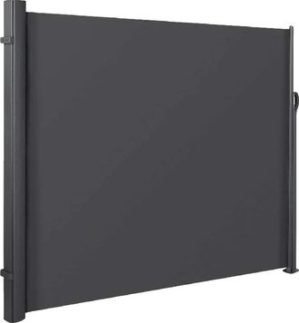 OEM Toldo Lateral, Parasol Para Jard&iacute;n, Dise&ntilde;o Ligero, Protecci&oacute;n Uv, 3,5 X 1,6 M, Gris Oscuro