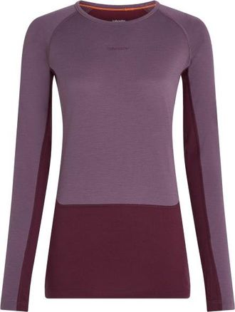 Icebreaker Merino 200 Zoneknit L/S Crewe Merinounterw&auml;sche f&uuml;r Damen | lila