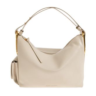 Marc Jacobs Scene Schoudertas - Dames - Schoudertassen - Beige - ONE Size - Leer - Tassen