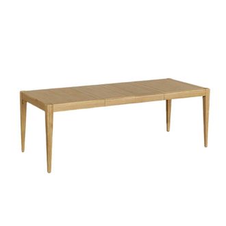 Robin des Bois Mesa extensible de roble, 2 extensiones, 10 cubiertos beige