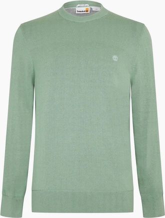 Timberland Mens Williams Crew Neck Long Sleeve Sweater - Green - Size: 36