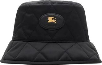 Burberry Black Logo Quilted Bucket Hat