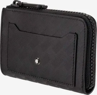 Montblanc Mens Key Case With 4 Compartments Black Leather Accessory