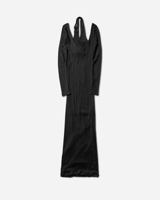 Jean Paul Gaultier Women s Piercing Longsleeve Dress Black
