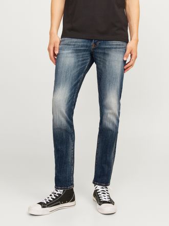 Jack & Jones Slim-fit-Jeans JACK & JONES JJIGLENN JJLUKE GE 938 NOOS, Herren, Gr. 28, L&auml;nge 32, blau (blau denim), Denim/Jeans, Obermaterial: 98% Baumwolle, 2% Ela