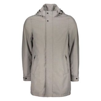 Moorer Parkas, male, Gray, Size: XL Lightweight Jacket with Hood