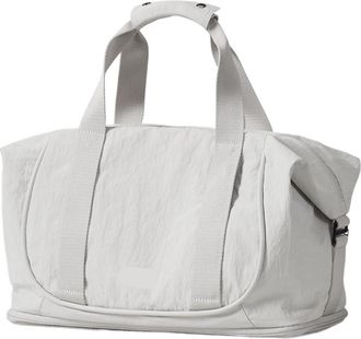 Generic Travel Bags Women Large Size Capacity Sports Fitness Storage Bag Foldable Duffle Suit,Compatible For Shoulder Handbag(Light Gray)