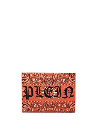 Philipp Plein Pasjeshouder met paisley-print - Oranje