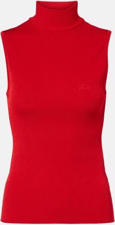 Loewe Double L ribbed-knit top