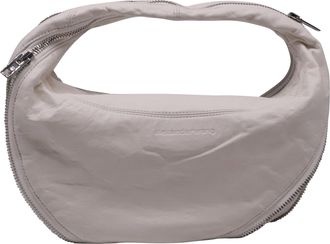 Alexander Wang Twyst Top Handle Bag in White Leather