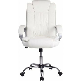 Romo Sedia da ufficio New York con braccioli, altezza regolabile e design ergonomico. Pelliccia sintetica bianca