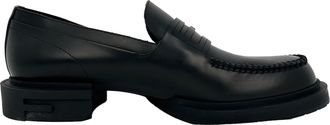 Fendi Fendi Frame Slip-On Loafers in zwart kalfsleer