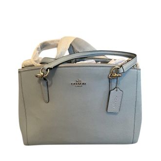 Coach Pale Blue Leather Tote Bag Size M