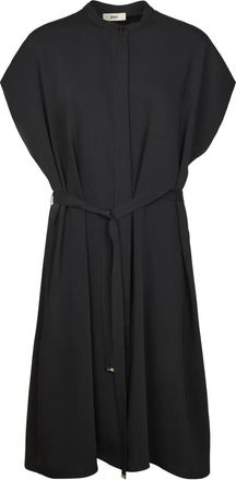Herno Shirt Kleedjes - Dames - Casual kleedjes - Zwart - 2XL - Kleedjes