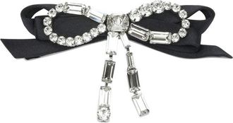 Jimmy Choo London Crystal Bow Accessori Per Capelli Nero-Donna