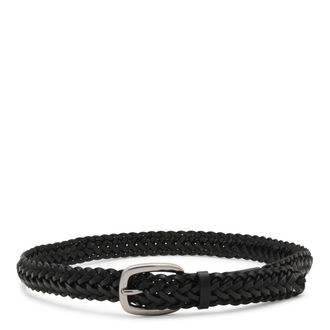 Golden Goose Black Leather Houston Belt