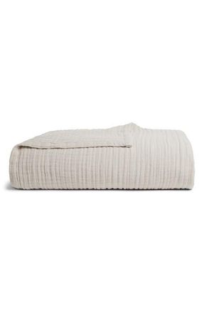 Parachute Cloud Cotton & Linen Gauze Bed Blanket in Natural at Nordstrom, Size Full