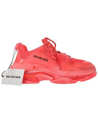 Balenciaga Mens Polyester Triple S Clear Sole Sneaker (Authentic Pre-Loved)