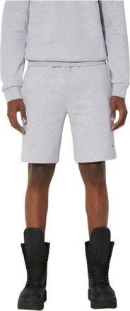 Lacoste Pantalones Cortos de Felpa de Corte Regular - Shorts - Hombre - Gris - 2XL