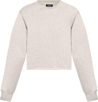 A.P.C. Label F sweatshirt - women - Cotton - L - Grey