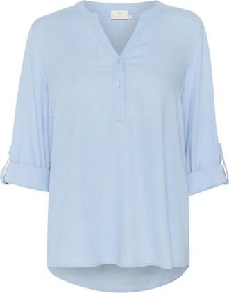 Kaffe Mujer, Blusas y Camisas, Azul, Talla: XL