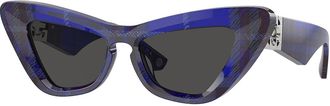 Burberry BE4421U 411487 Womens Sunglasses Blue Size 51