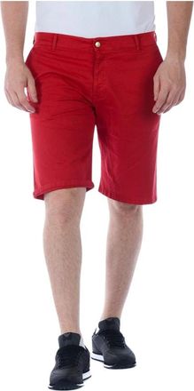 Daniele Alessandrini Klassieke Denim Jeans - Heren - Korte Broeken - Rood - W38 - Denim - Korte Broeken