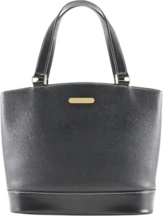 Burberry Pre-owned Handbags, female, Black, Size: ONE SIZE Pre-owned Tote Bag