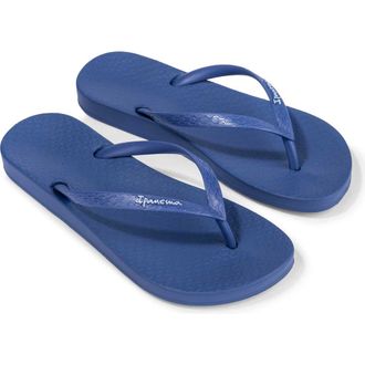 Ipanema Ana Colors Flip Flop in Bo330-Dk Blue at Nordstrom, Size 11