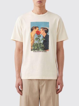 J.W.Anderson T-shirt in cotone con stampa grafica e logo a contrasto