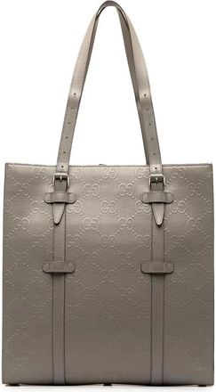 Gucci Pre-owned Tote Bags, female, Gray, Size: ONE SIZE Pre-owned GG Marmont Tote Bag