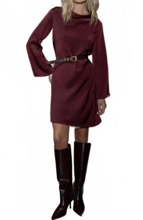 Velvet Heart Mariko Mini Dress In Deep Maroon