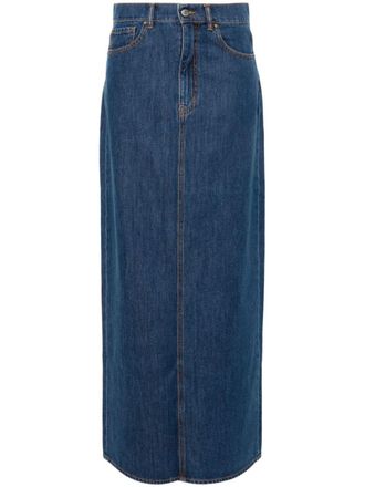 P.A.R.O.S.H. cotton denim skirt - Blue