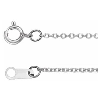 Pompeii3 Solid Platinum 1mm Cable Chain 18 2 grams