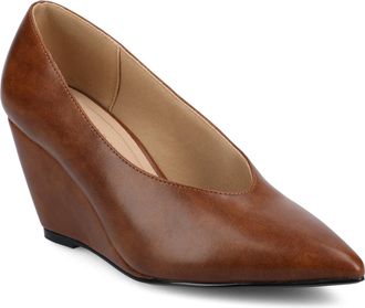 Journee Collection Womens Danika Dress Wedges