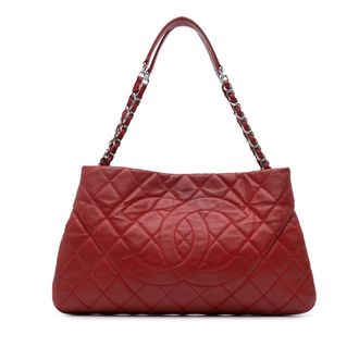 Chanel Gequilted Leren Tote Bag met K klassieke Chain Strap