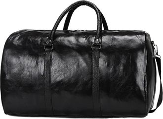 Generic Compatible For Travel Bag Large Duffle Independent Big Fitness Bags Handbag Luggage Shoulder Black Men Fashion Zipper(Black)