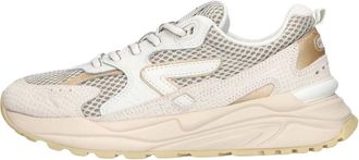 HUB Grid-W - Dames - Sneakers - Beige - 36 EU - Leer - Schoenen